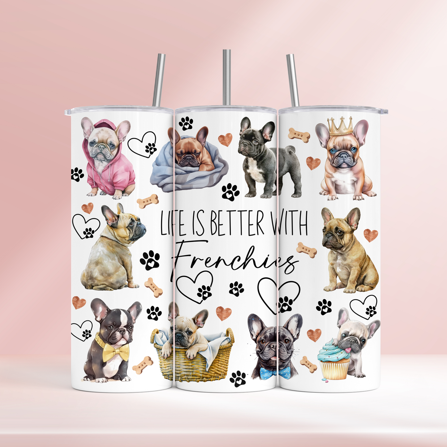 Frenchie - 20oz Tumbler