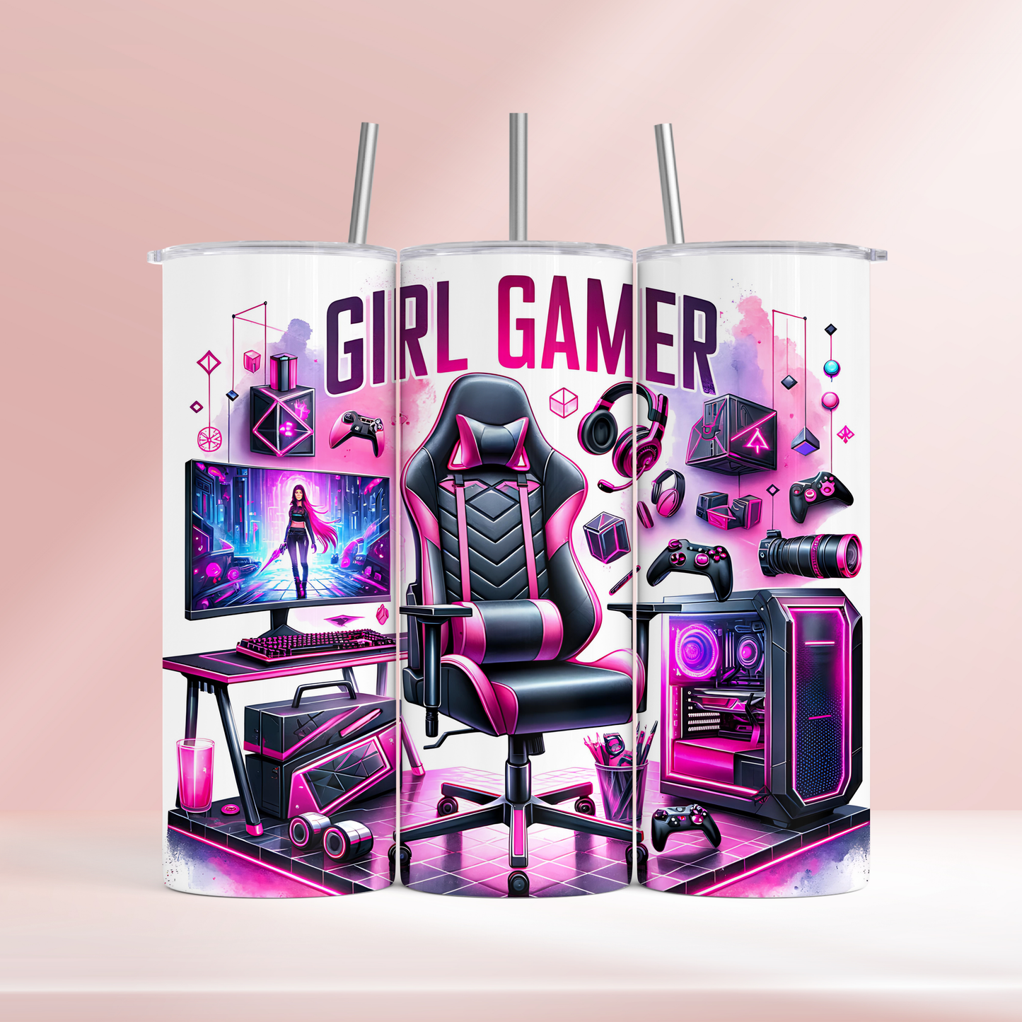 Girl gamer - 20oz tumbler