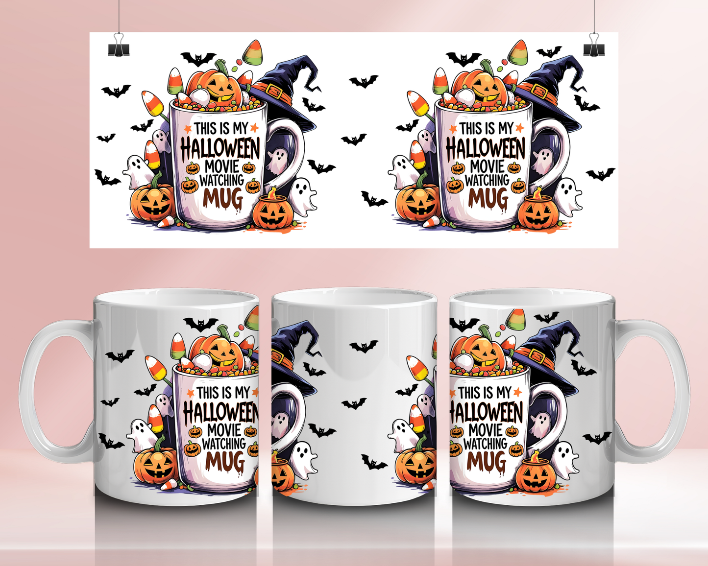 This is my Halloween movie watching mug - 11oz Ceramic mug