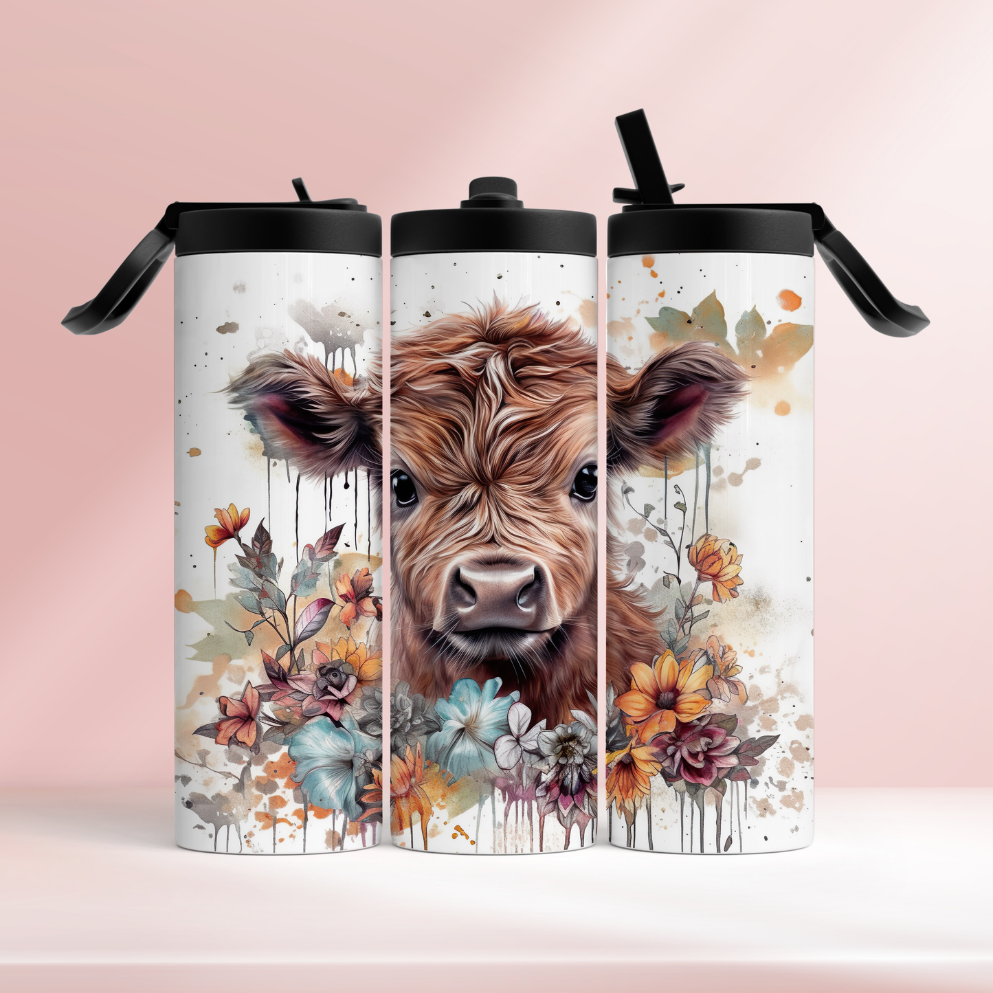 Highland cow baby - 20oz tumbler