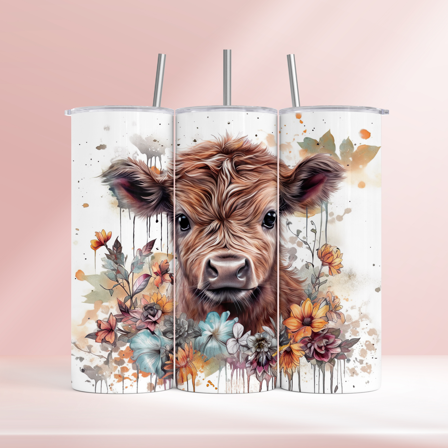 Highland cow baby - 20oz tumbler