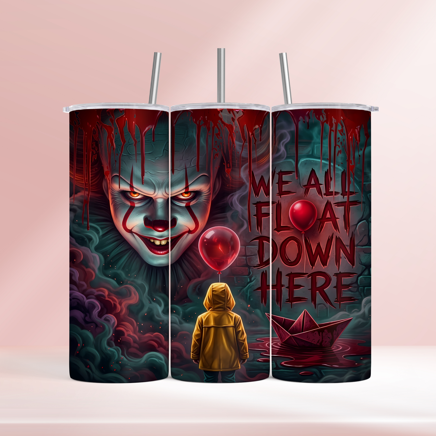 We all float down here - 20oz tumbler