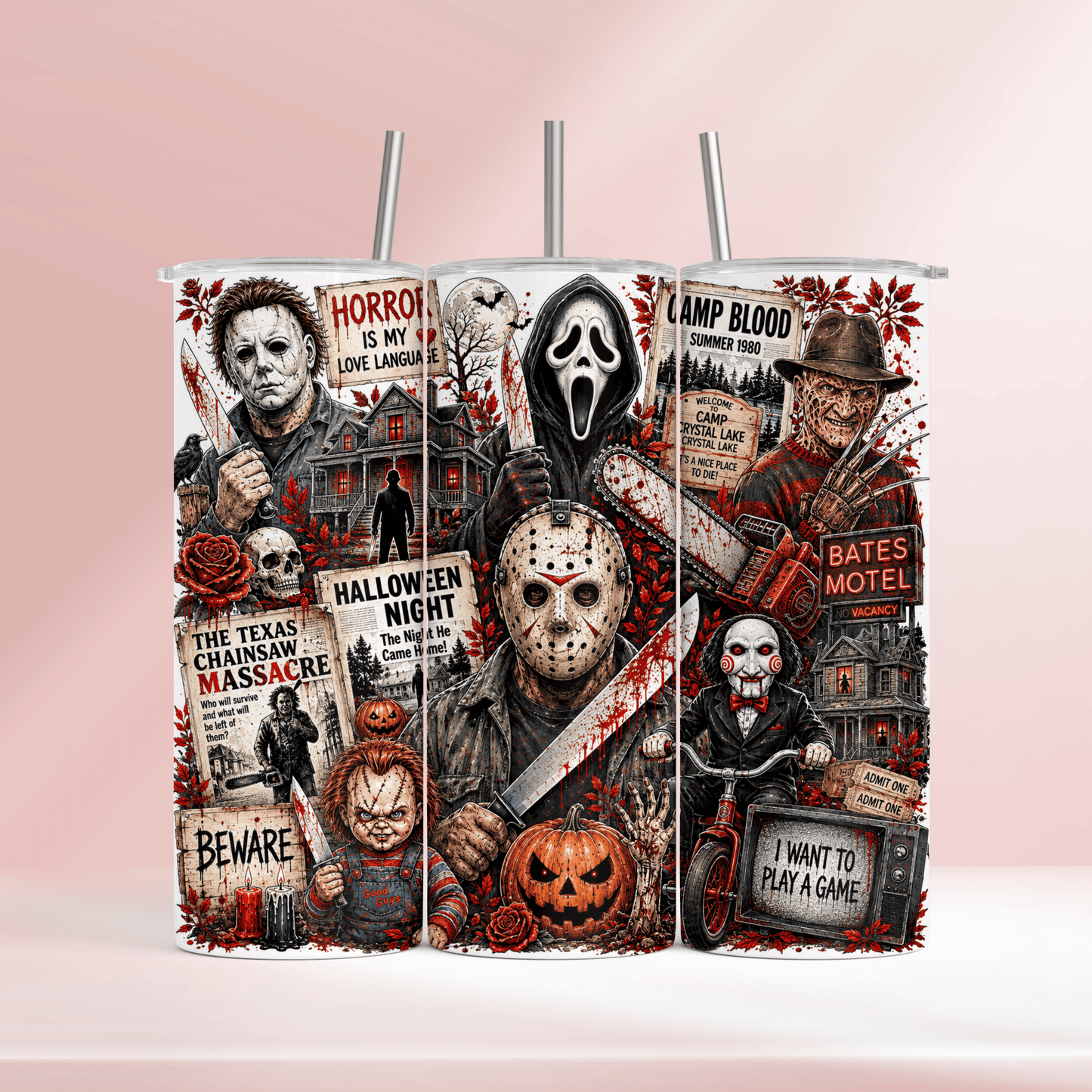 Horror is my love language - 20oz tumbler