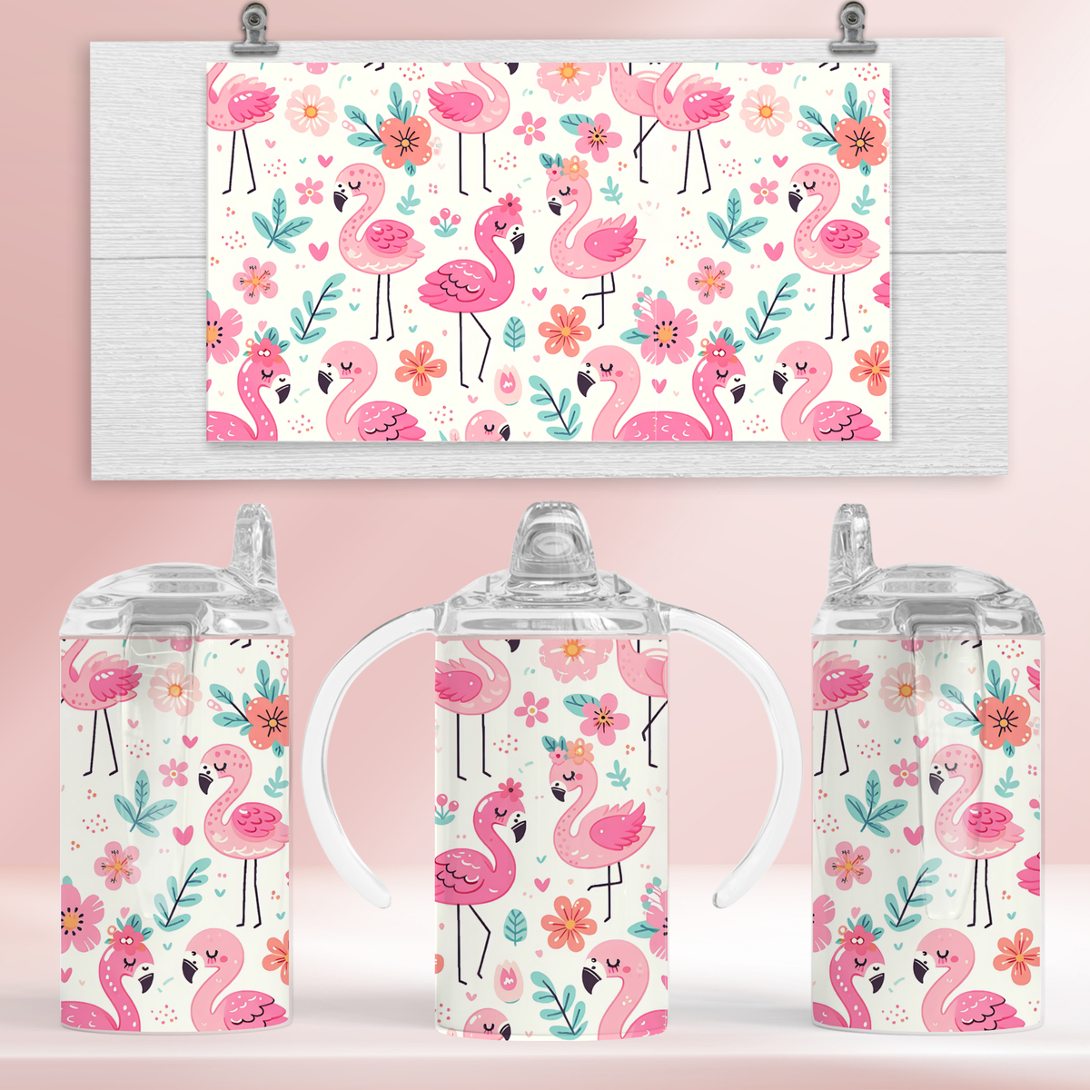 Flamingos - 12oz standard/sippy tumbler