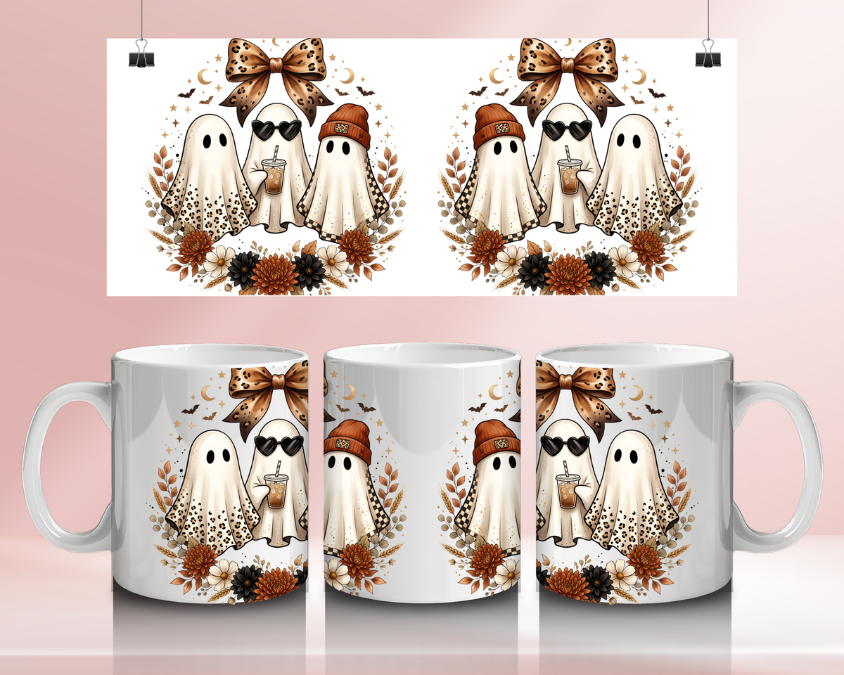 Ghost trio - 11oz Ceramic mug