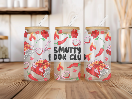Smutty Book Club 16oz Libbey can