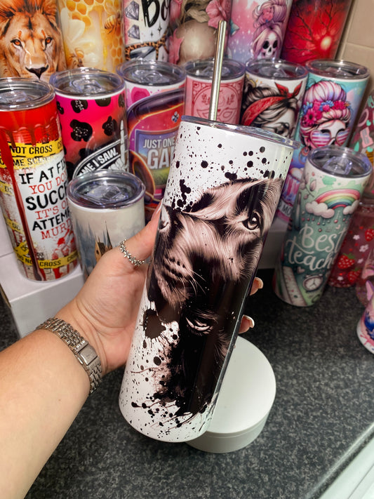 Black labrador - 20oz tumbler