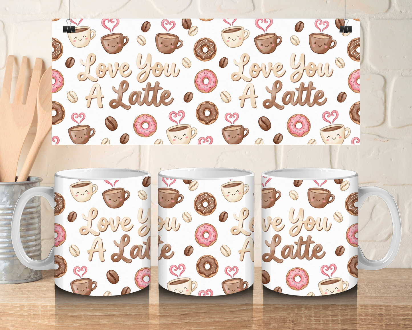🩷 Love you a latte 🩷 - 11oz Ceramic mug