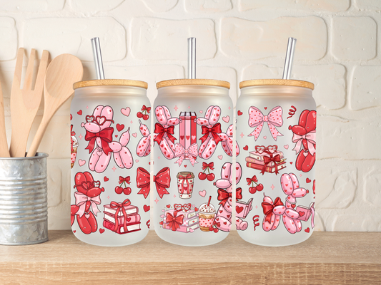 🩷 Balloon dogs & books 🩷 - 16oz libbey can