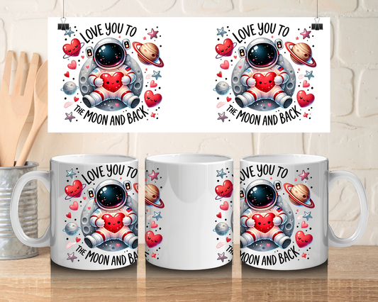 🩷 Love you to the moon and back 🩷 - 11oz Ceramic mug