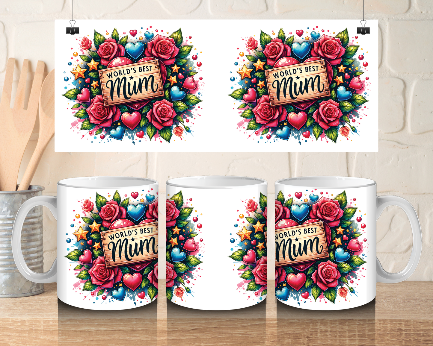 Worlds best Mum  - 11oz Ceramic mug