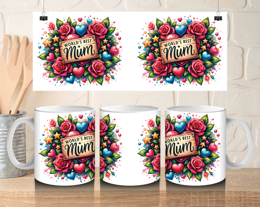 Worlds best Mum  - 11oz Ceramic mug