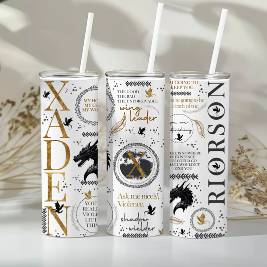 Xaden Riorson fourth wing - 20oz tumbler