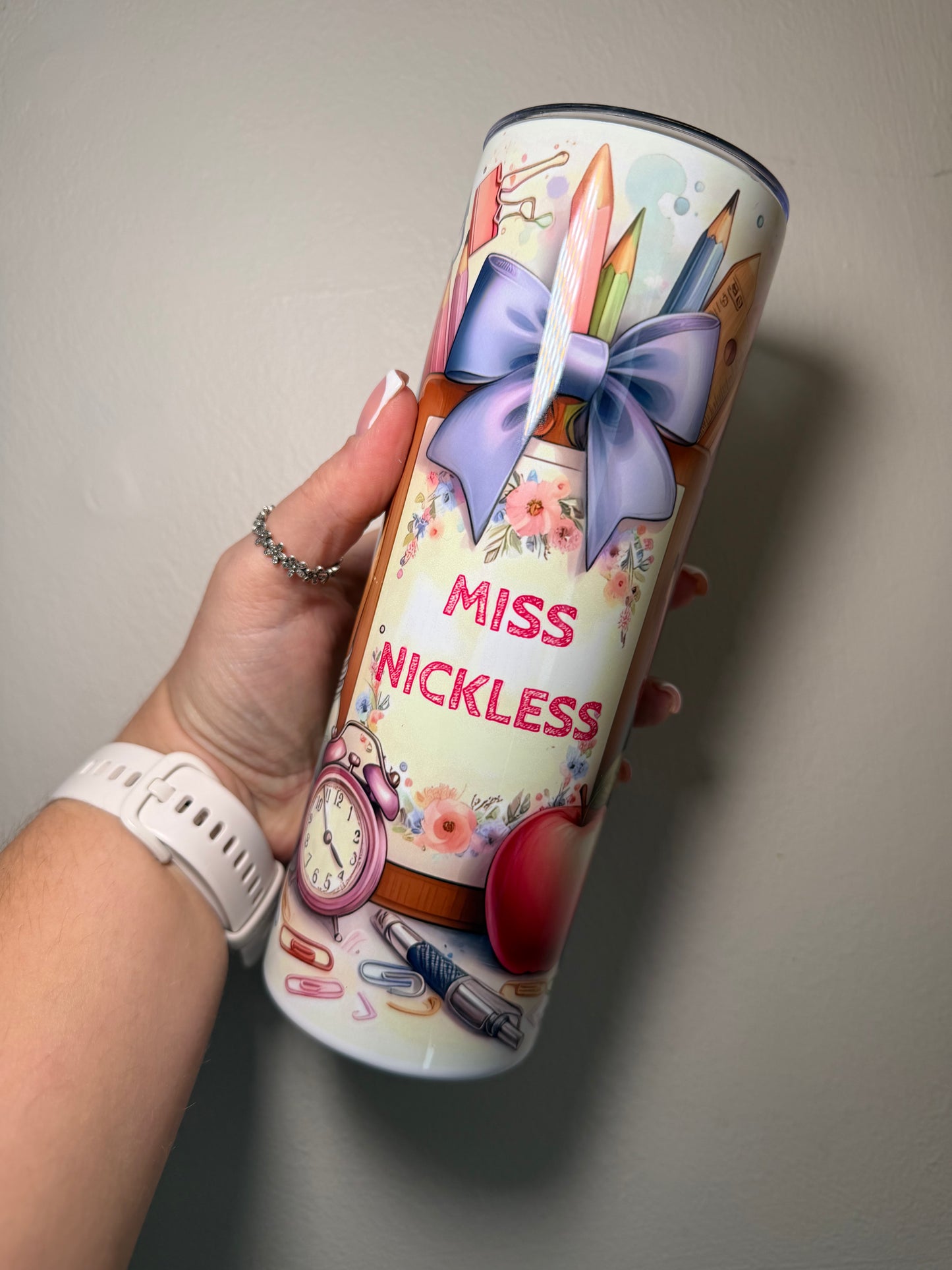 Teacher watercolours - 20oz tumbler