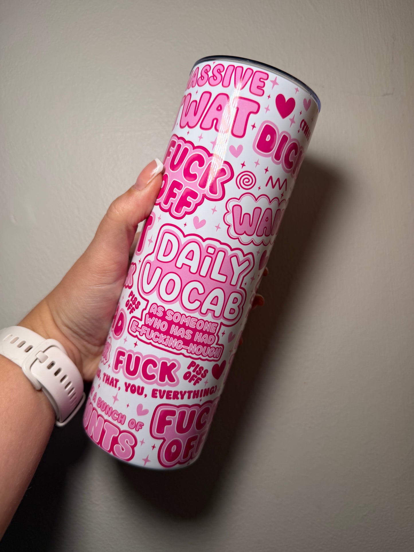 Daily vocab -Swearing - 20oz Tumbler