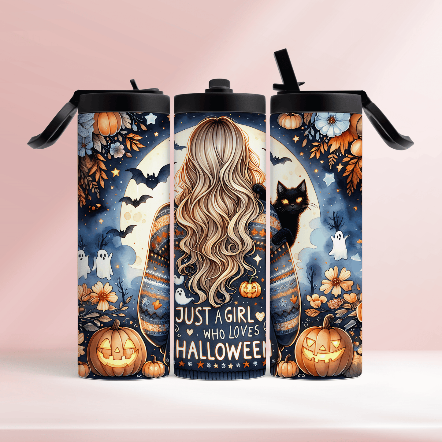 Just a girl who loves Halloween - 20oz tumbler