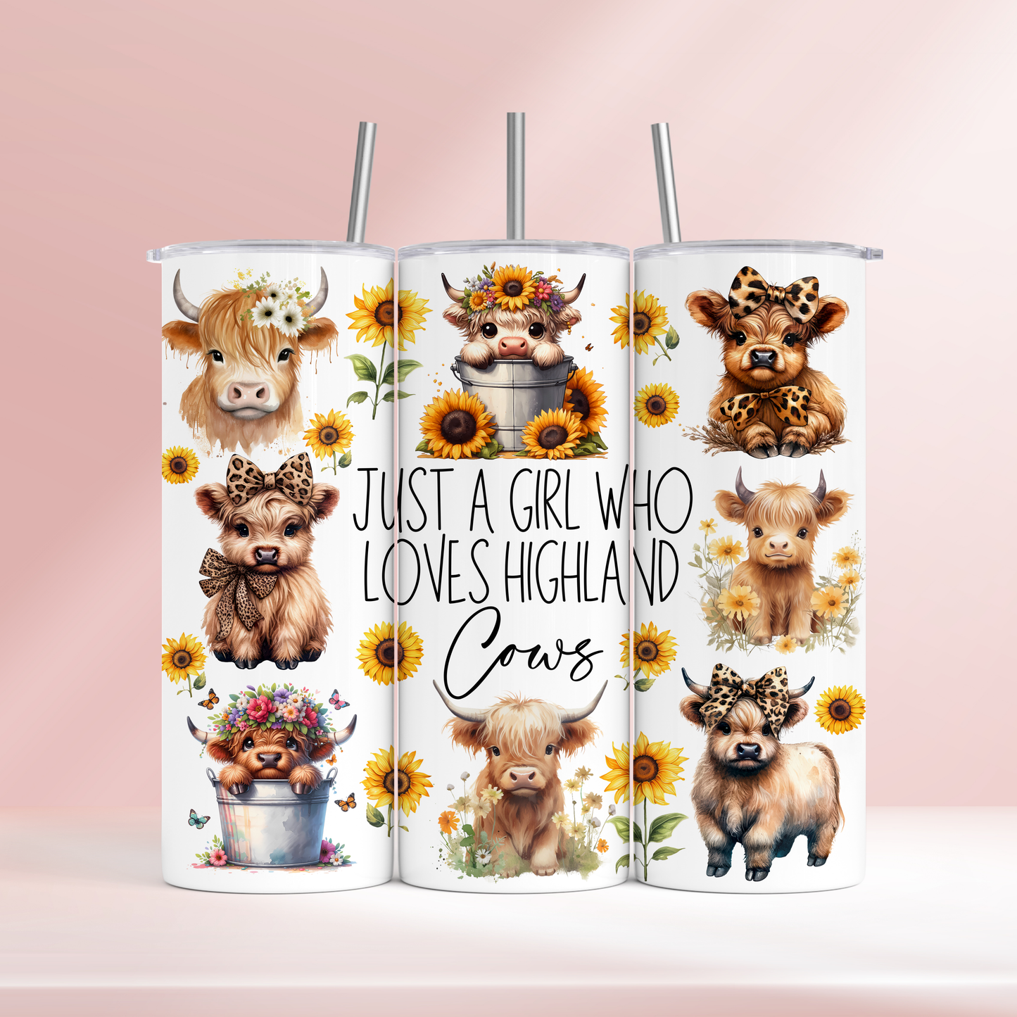Just a girl who loves highland cows - 20oz tumbler