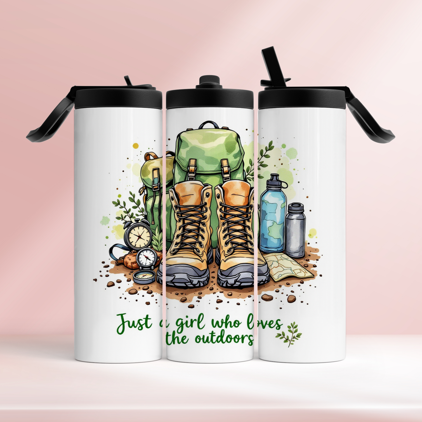 Just a girl who loves the outdoors - 20oz tumbler