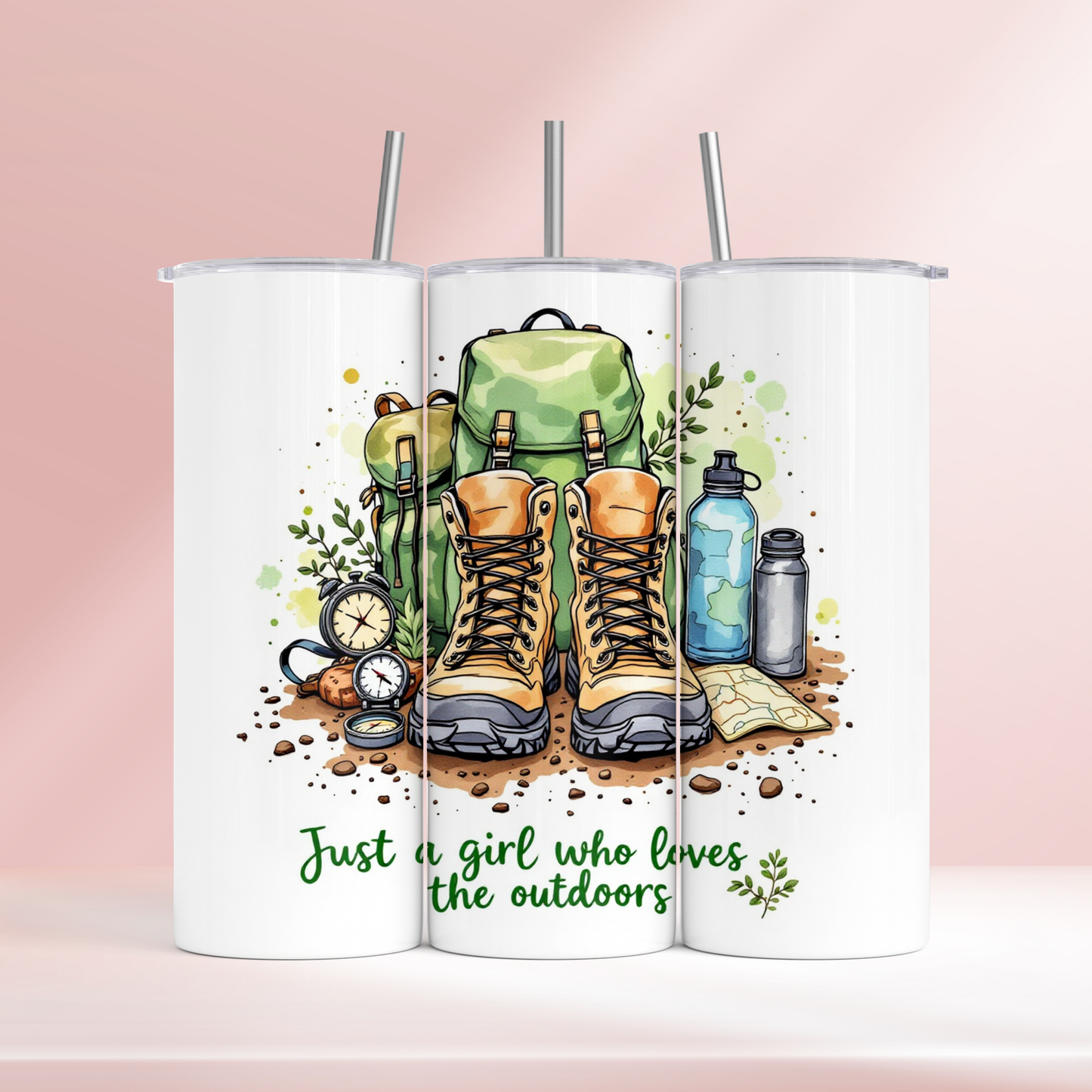 Just a girl who loves the outdoors - 20oz tumbler