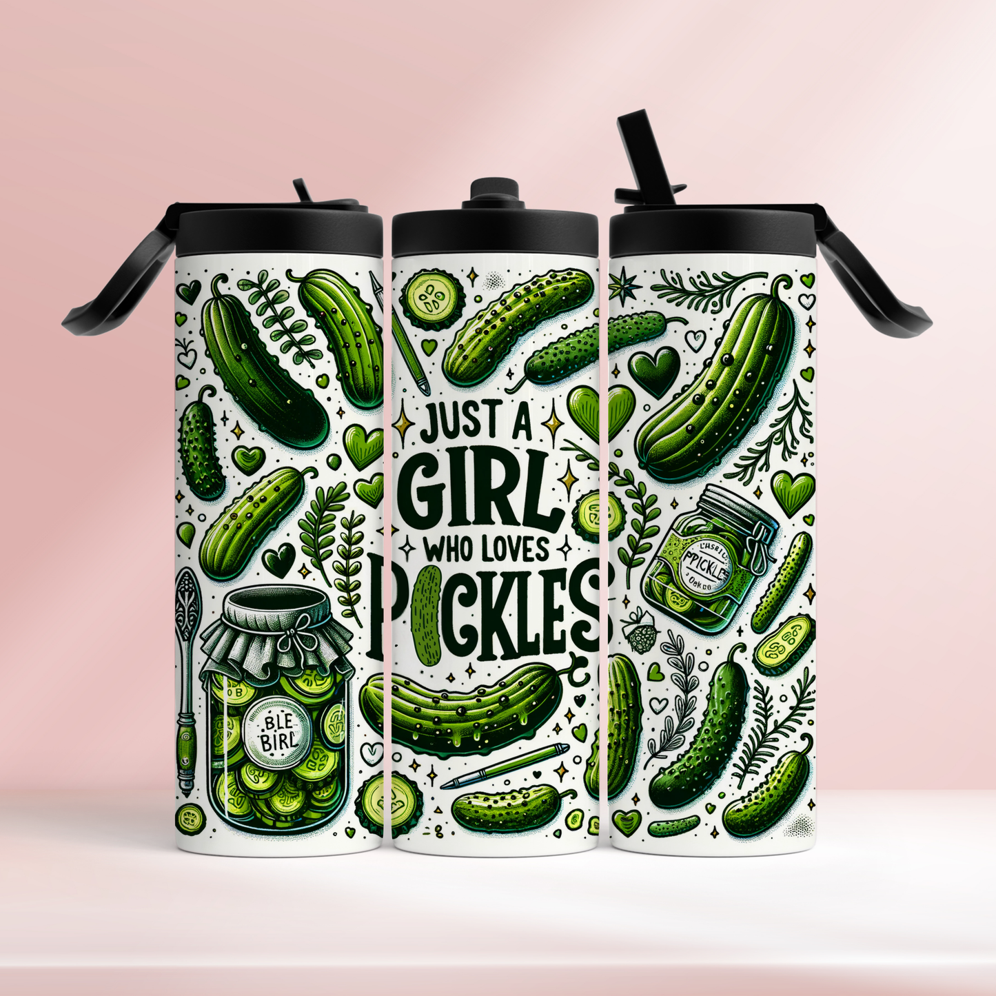 Just a girl who loves pickles - 20oz tumbler