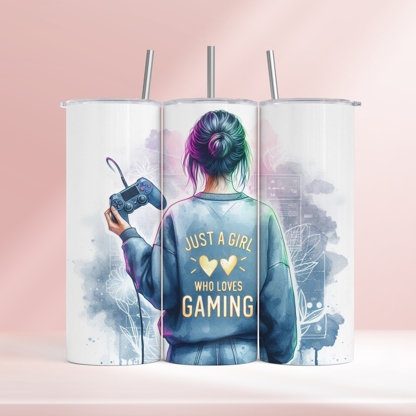Just a girl who loves gaming - 20oz tumbler