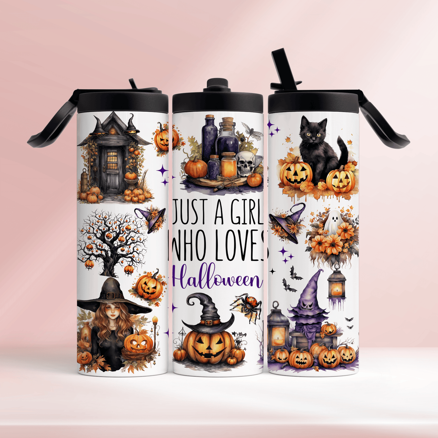 Just a girl who loves Halloween 2- 20oz tumbler