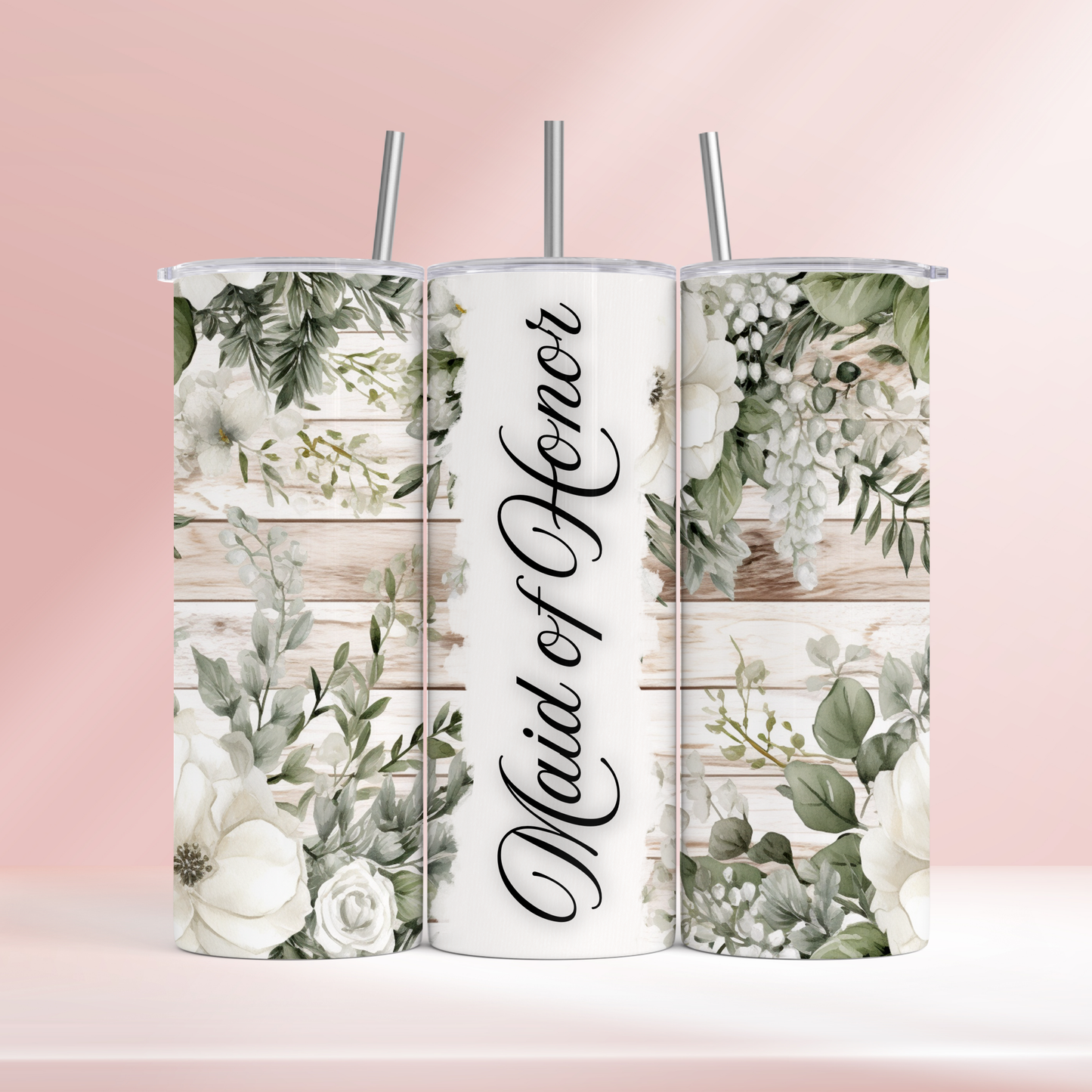 Bride - Rustic flowers - 20oz tumbler