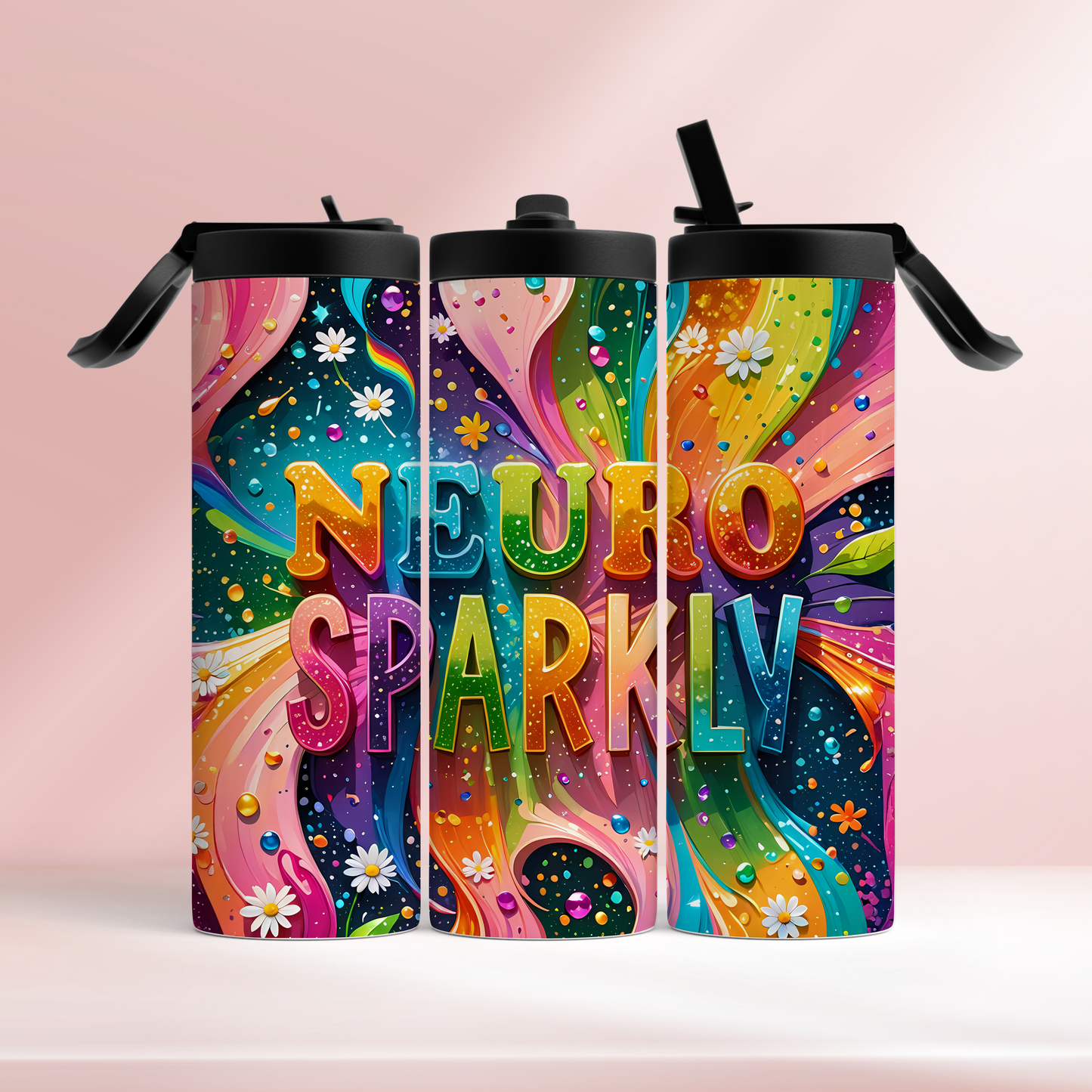 Neuro sparkly - 20oz tumbler
