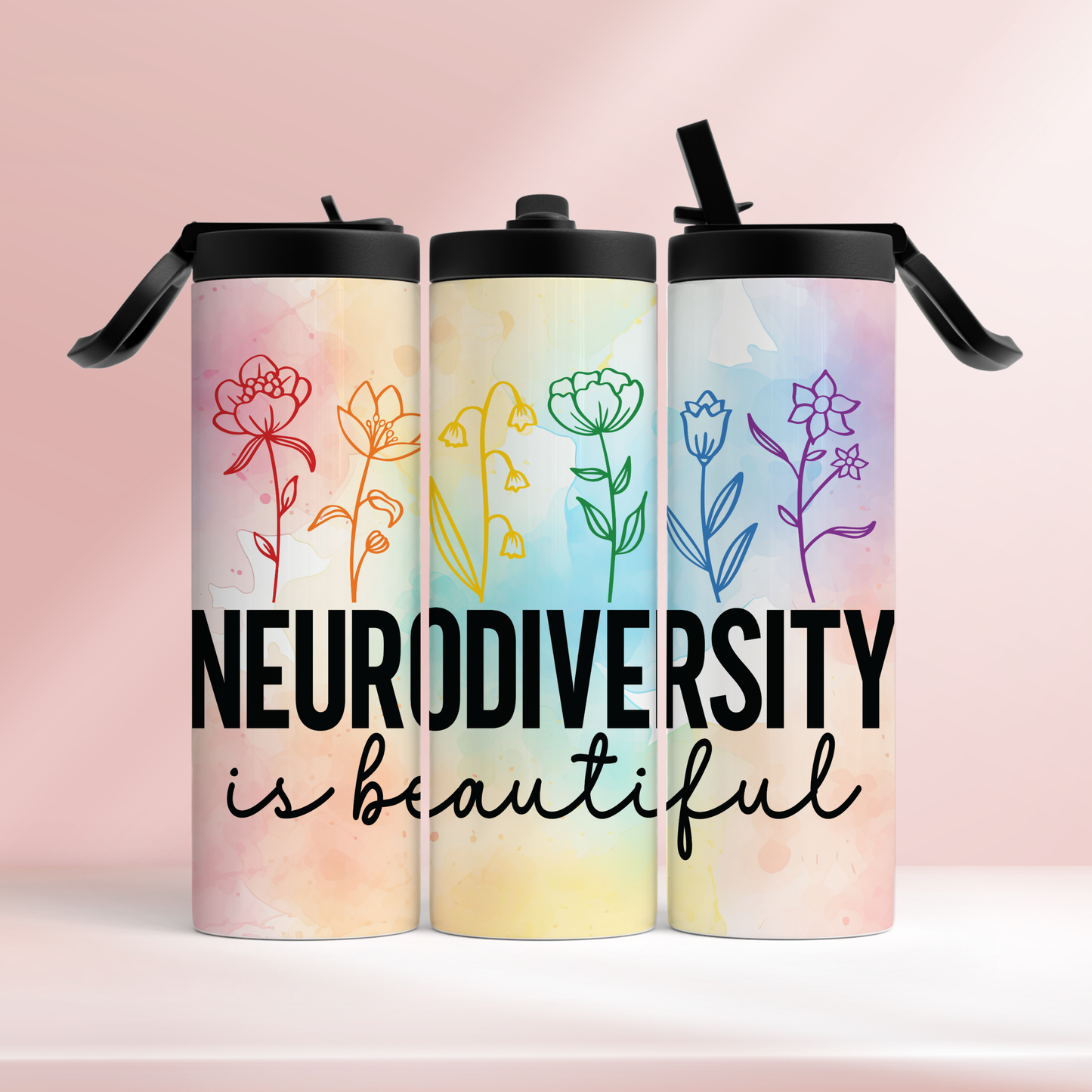 Neurodiversity is beautiful - 20oz tumbler