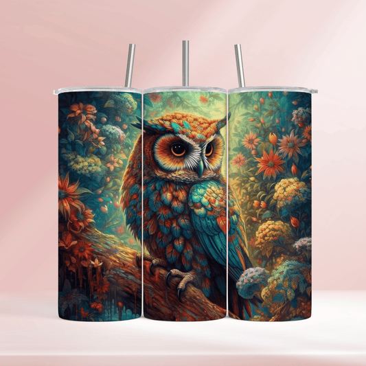 Woodland owl - 20oz tumbler