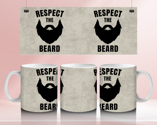 Respect the beard - 11oz Ceramic mug