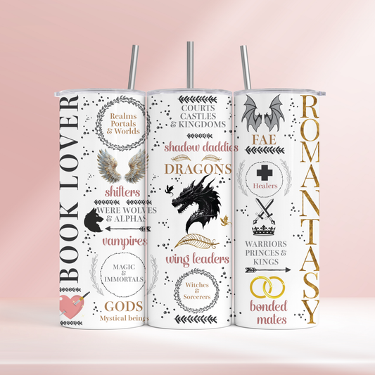 Romantasy book lover - 20oz tumbler