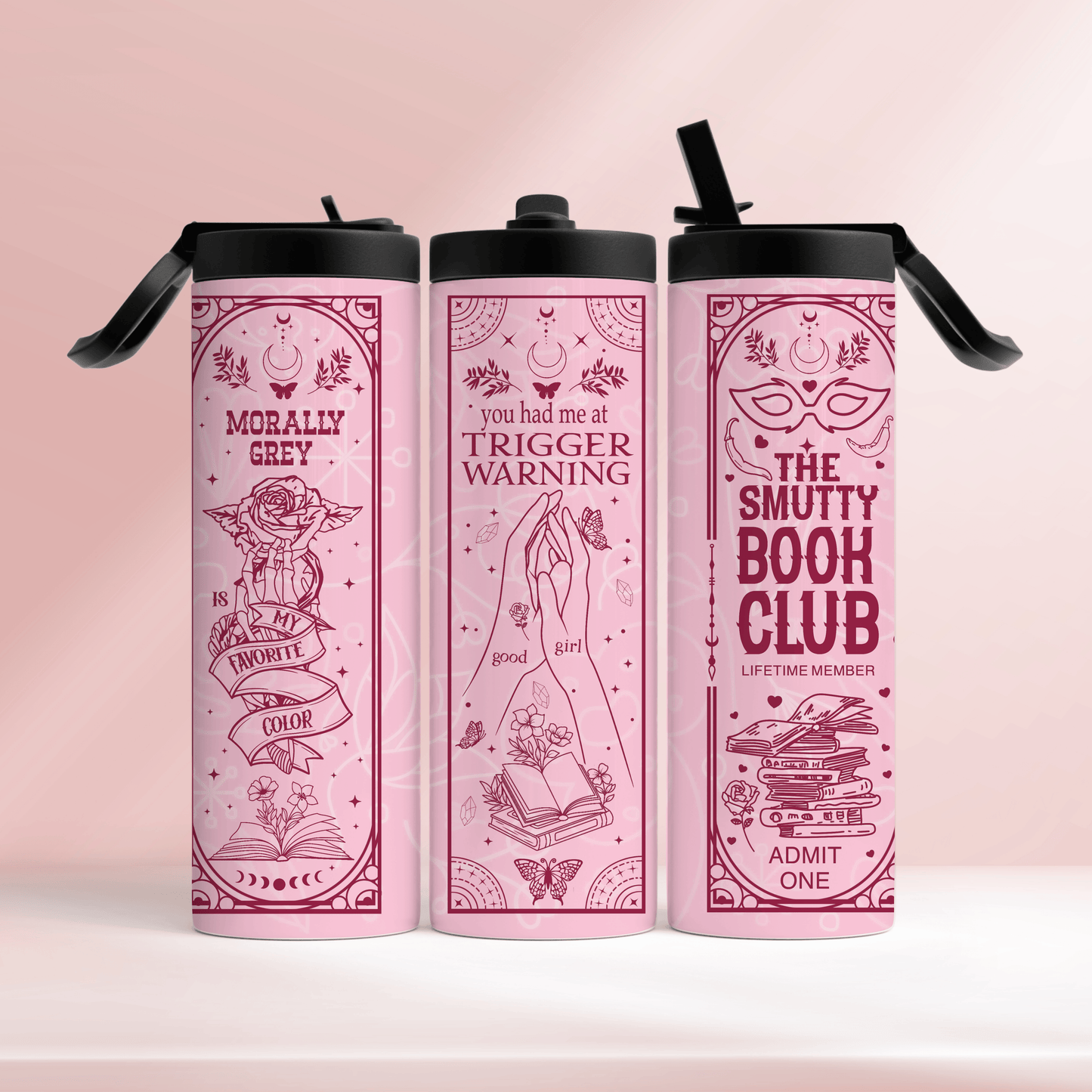 Pink smutty book club - 20oz tumbler