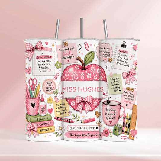 Teacher apple - 20oz tumbler