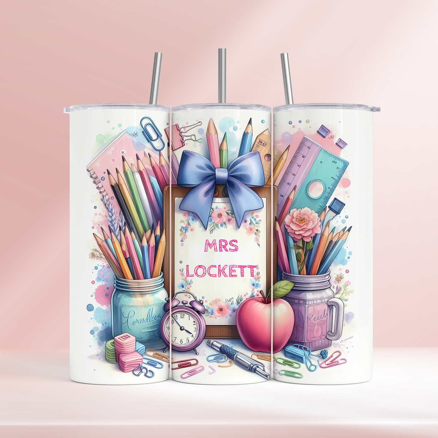 Teacher watercolours - 20oz tumbler