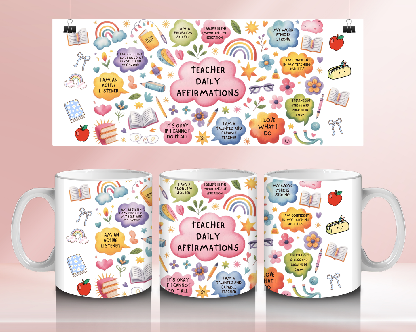 Teacher daily affirmations  - 11oz Ceramic mug
