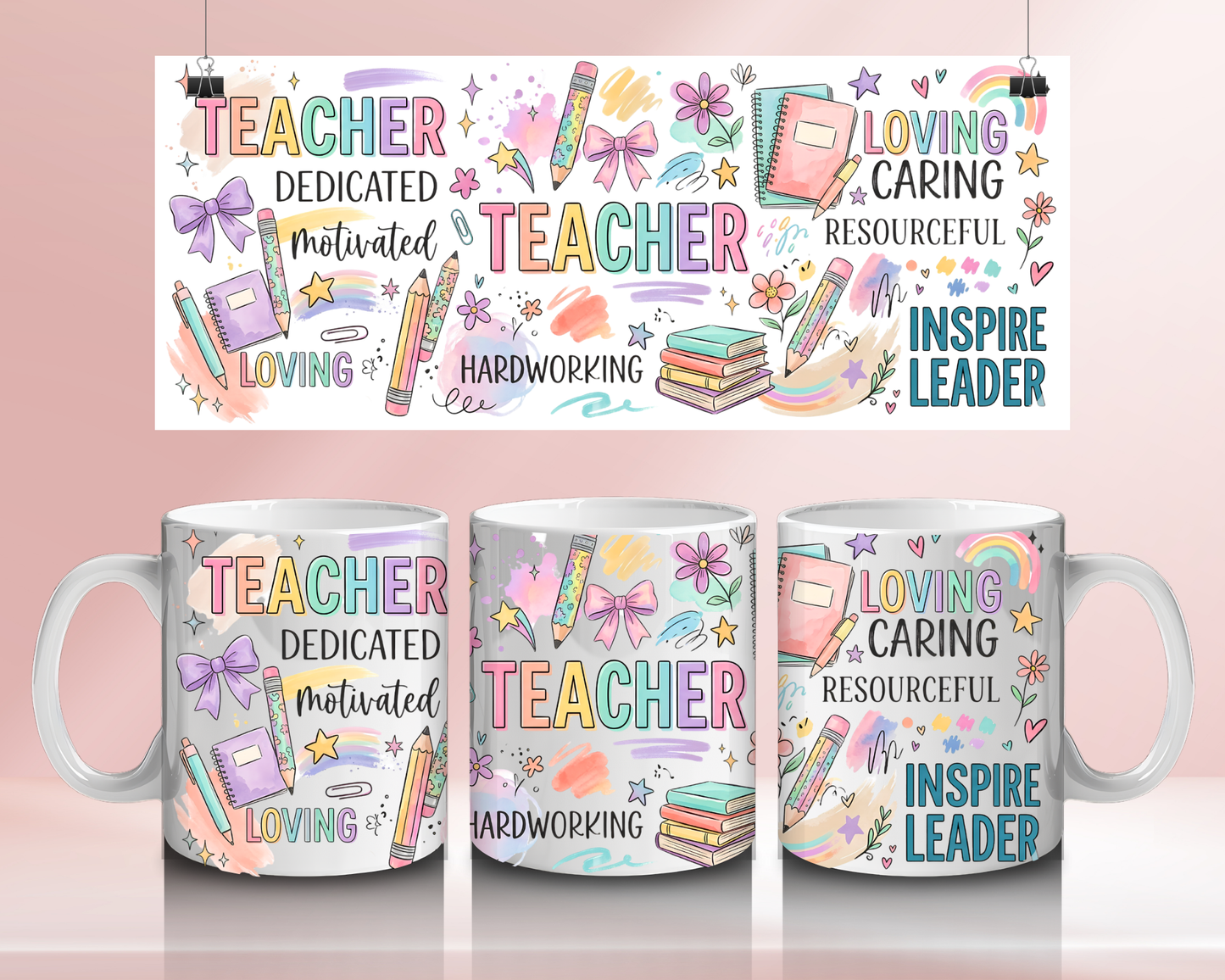 Teacher pastel  - 11oz Ceramic mug