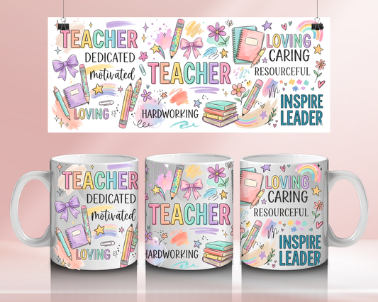 Teacher pastel  - 11oz Ceramic mug