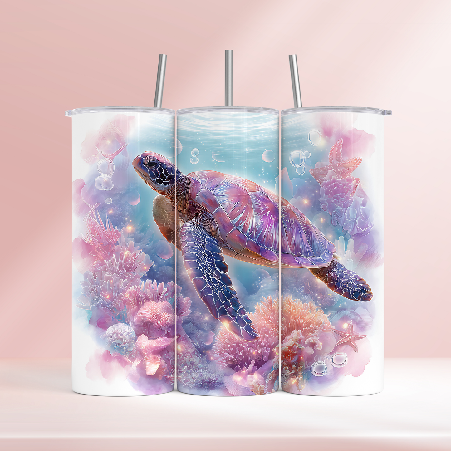 Underwater turtle -  20oz tumbler