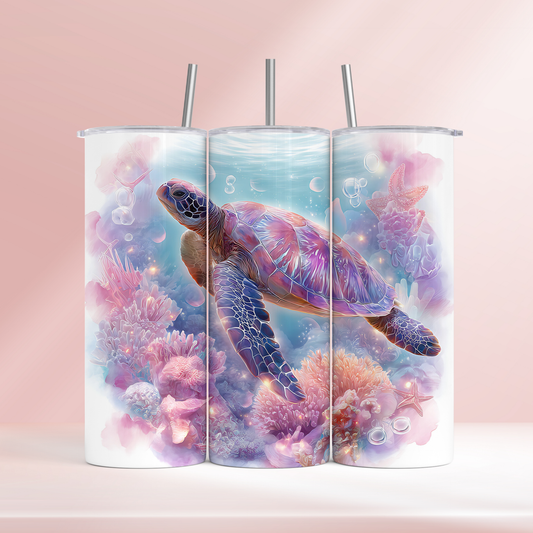 Underwater turtle -  20oz tumbler