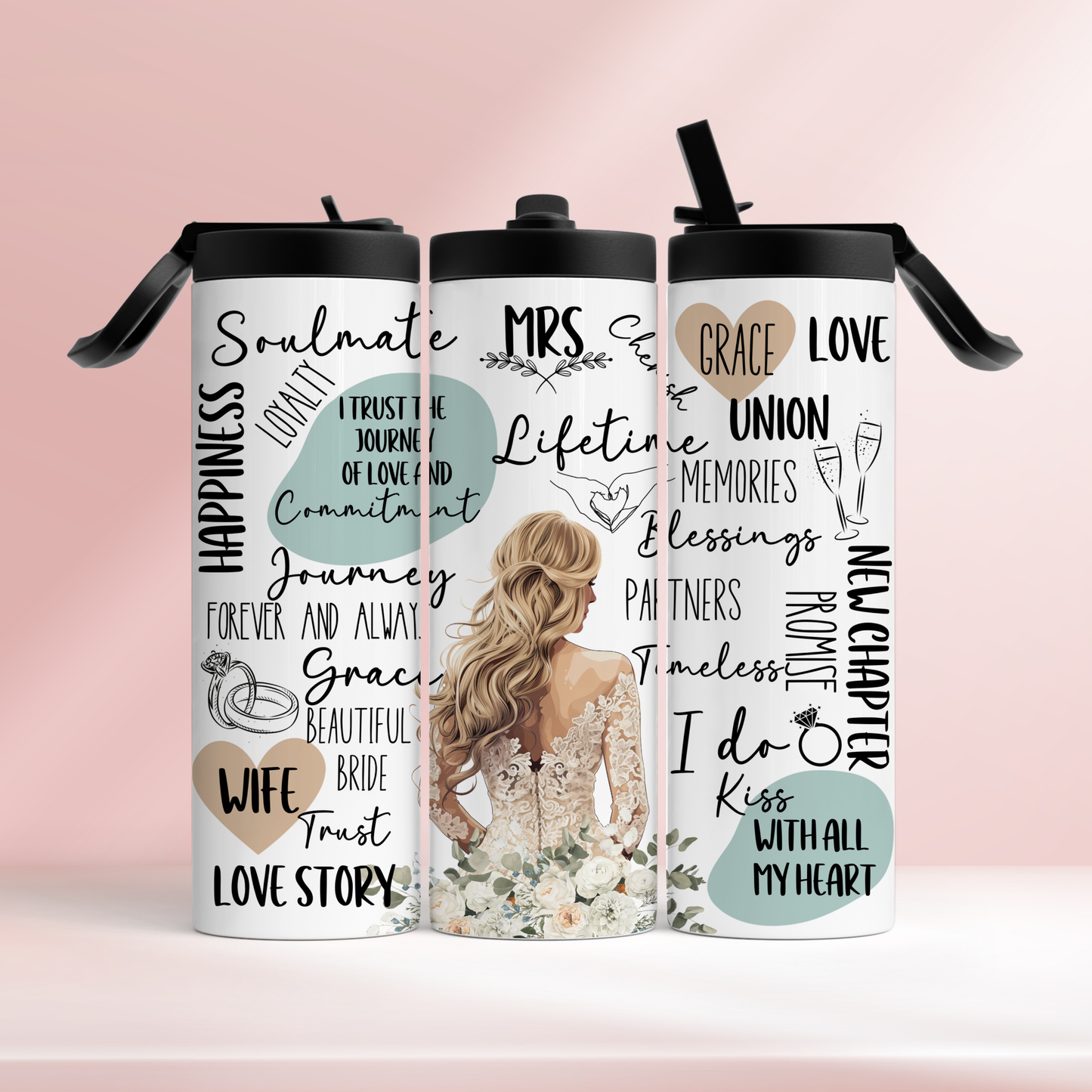 Elegant bride - 20oz tumbler