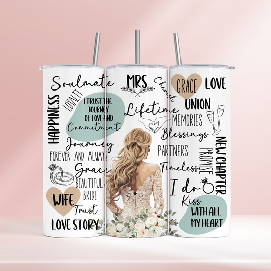 Elegant bride - 20oz tumbler
