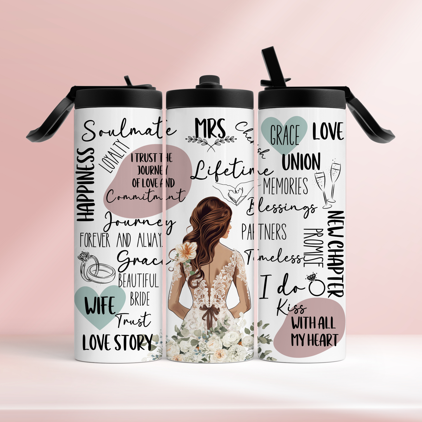 Elegant bride - 20oz tumbler
