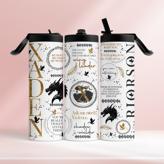 Xaden Riorson fourth wing - 20oz tumbler