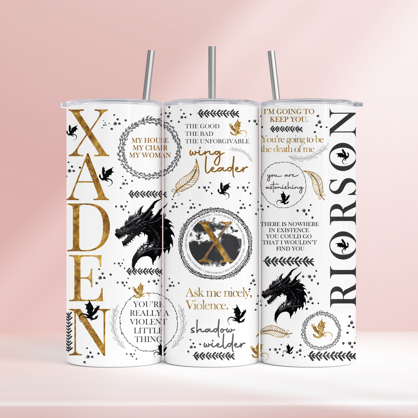 Xaden Riorson fourth wing - 20oz tumbler