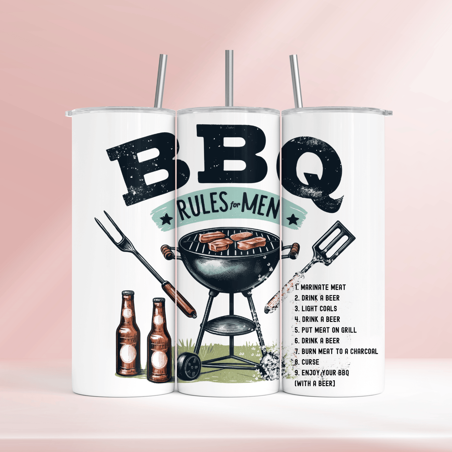 BBQ rules - 20oz tumbler