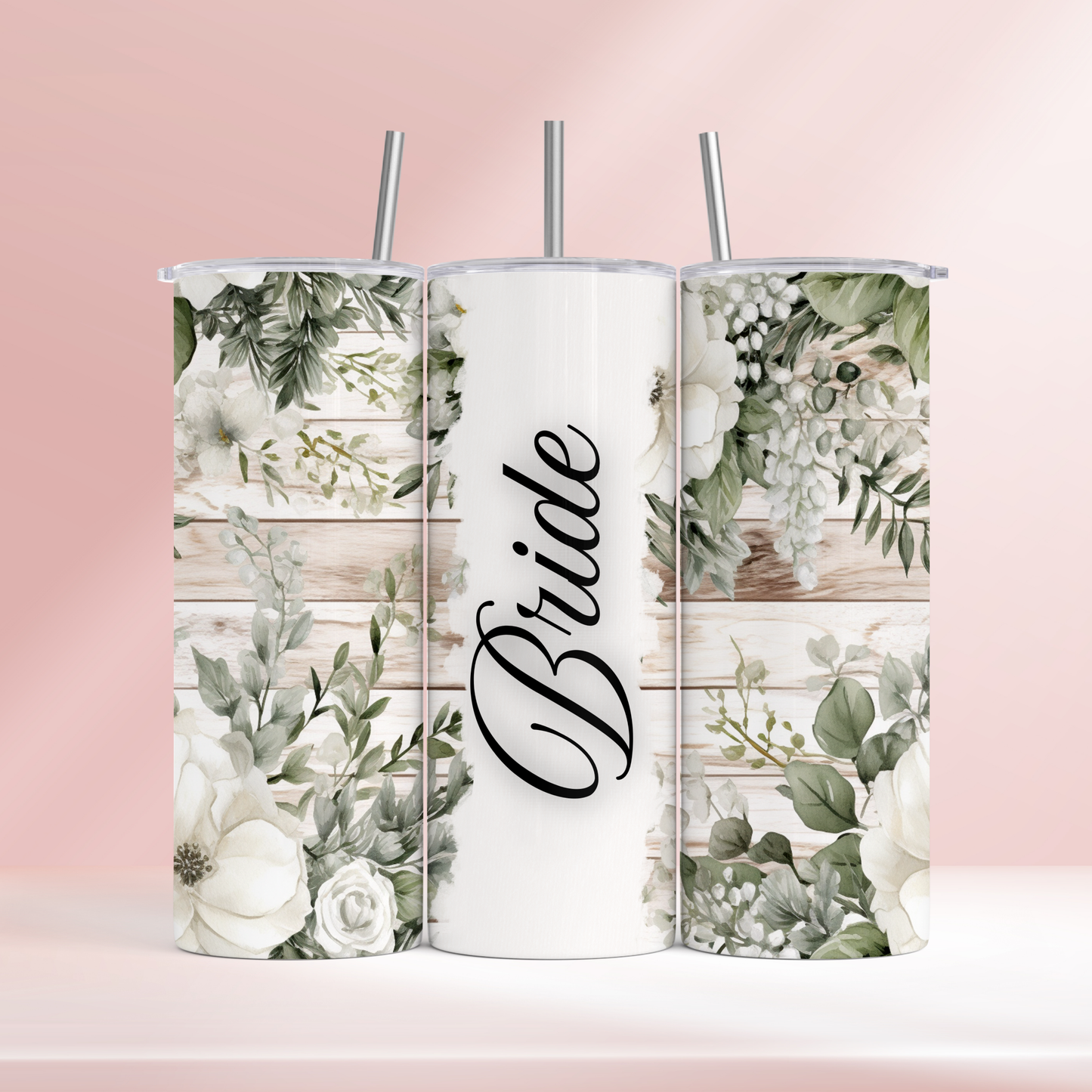 Bride - Rustic flowers - 20oz tumbler