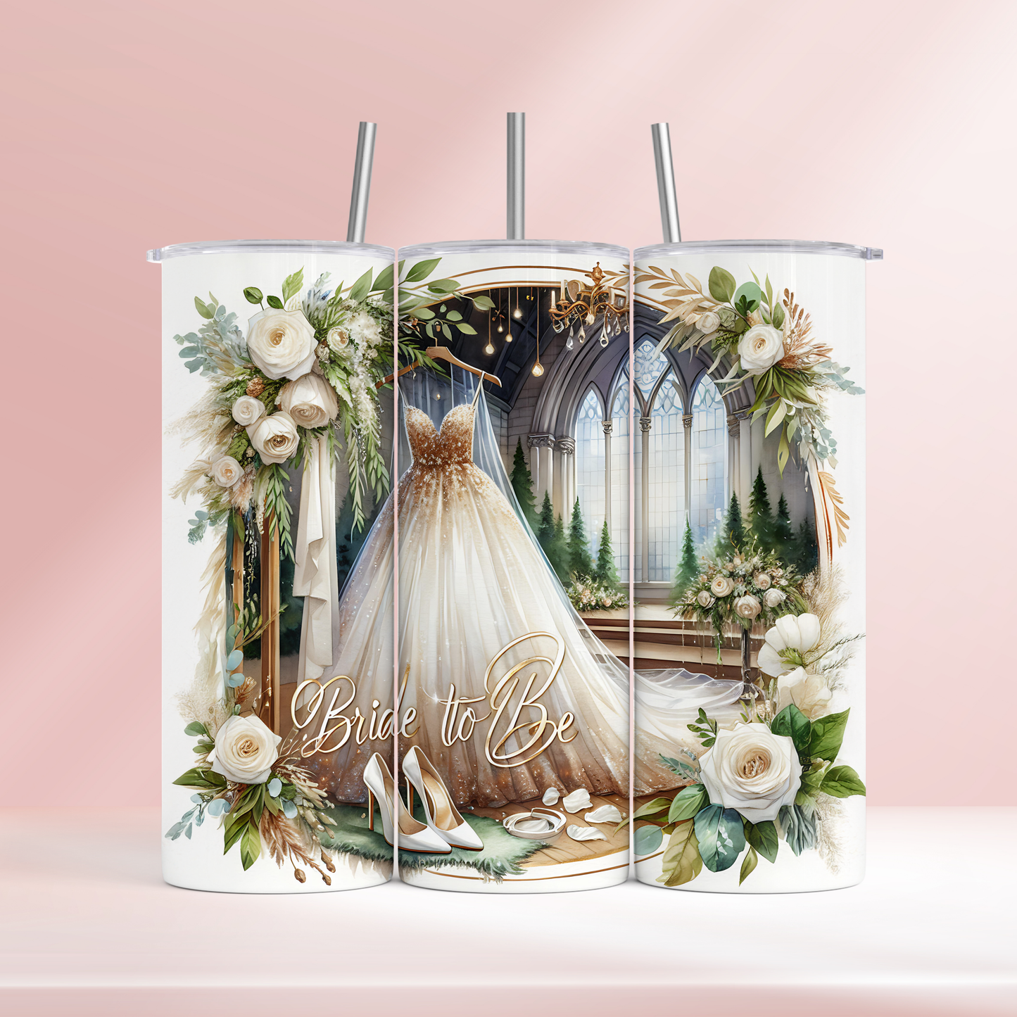 Bride to be dress - 20oz tumbler