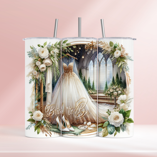 Bride to be dress - 20oz tumbler