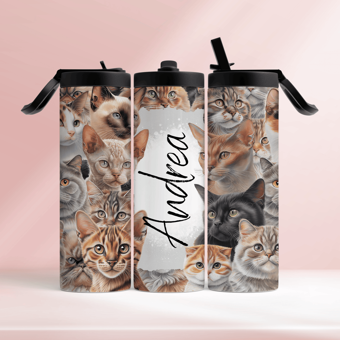 Cats personalised - 20oz tumbler